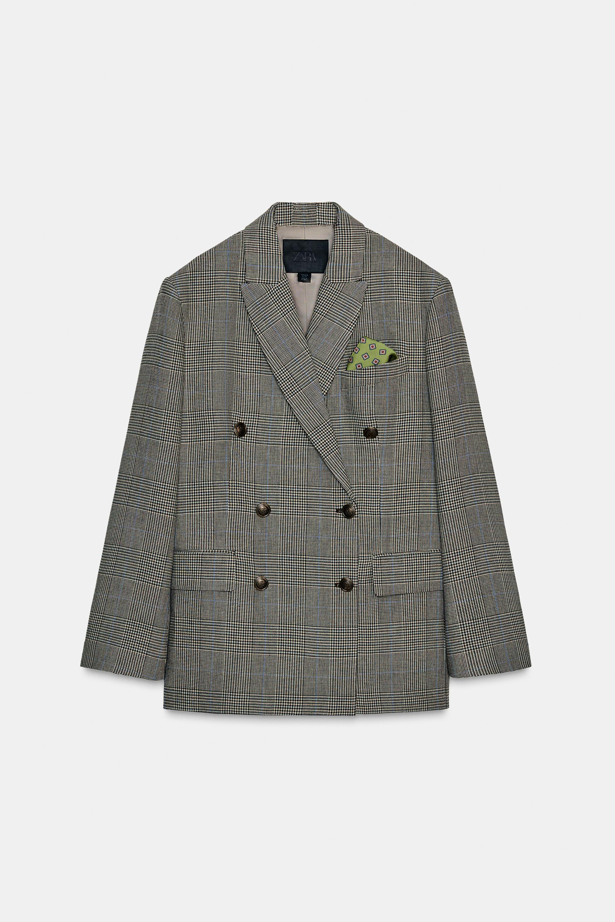 PLAID WOOL BLAZER ZW COLLECTION